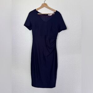 Boden Honor Ponte Dress in Navy Size 8L